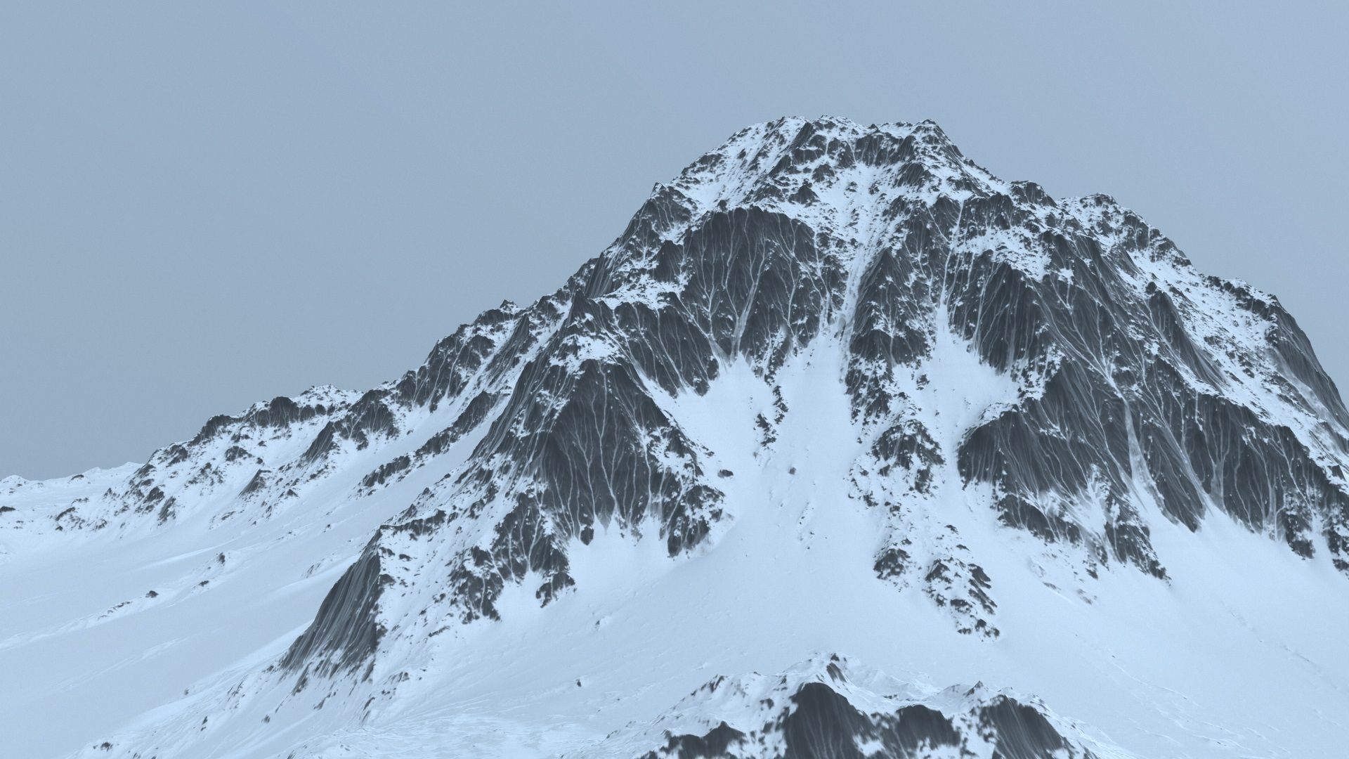 snow mountain 3D model_9