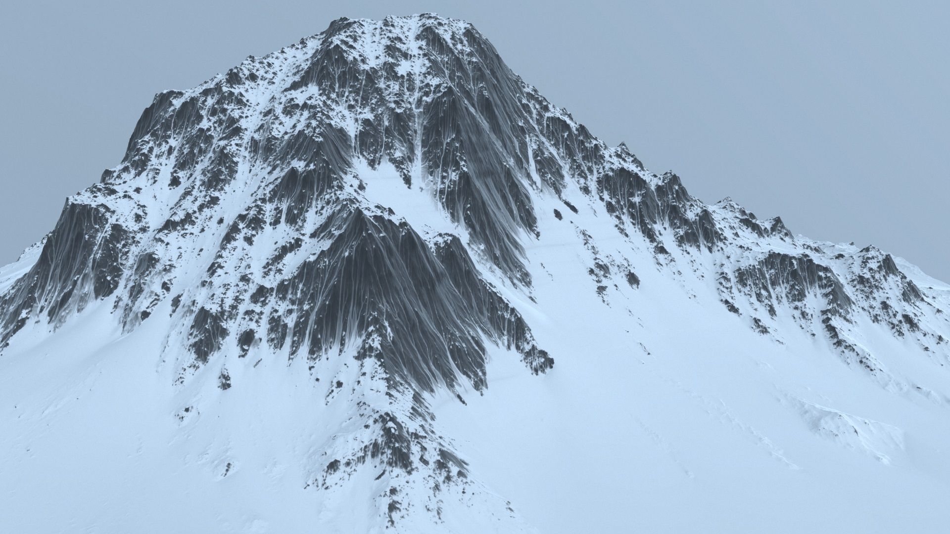snow mountain 3D model_6
