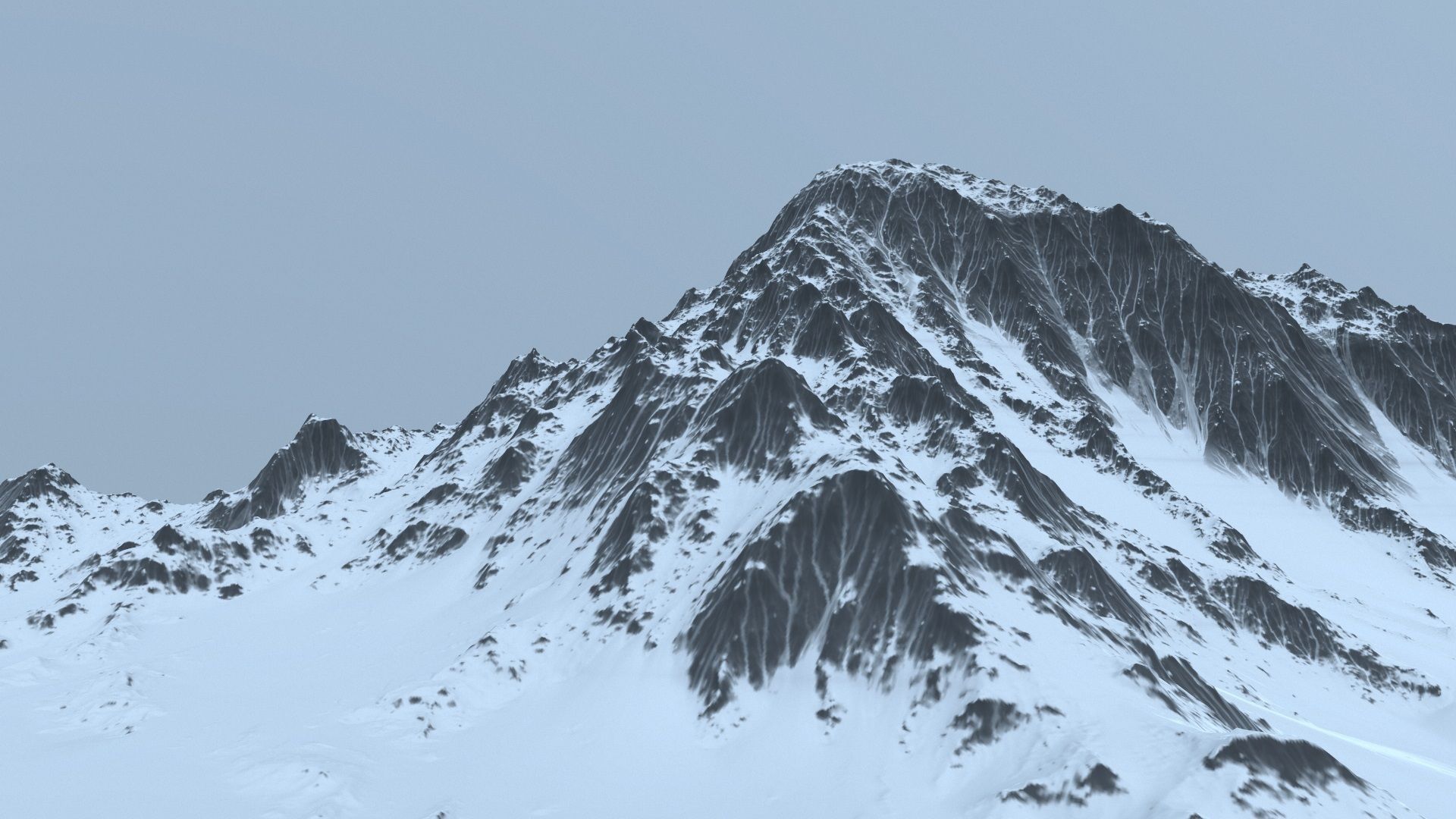 snow mountain 3D model_10