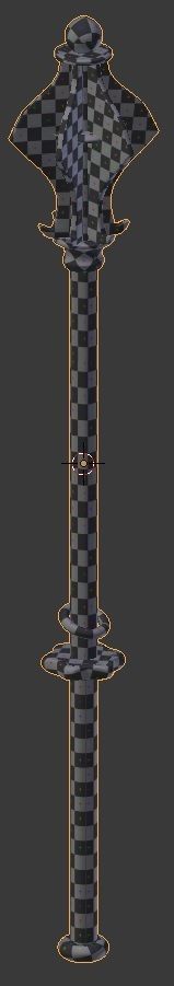 Flanged Mace 3D model_4