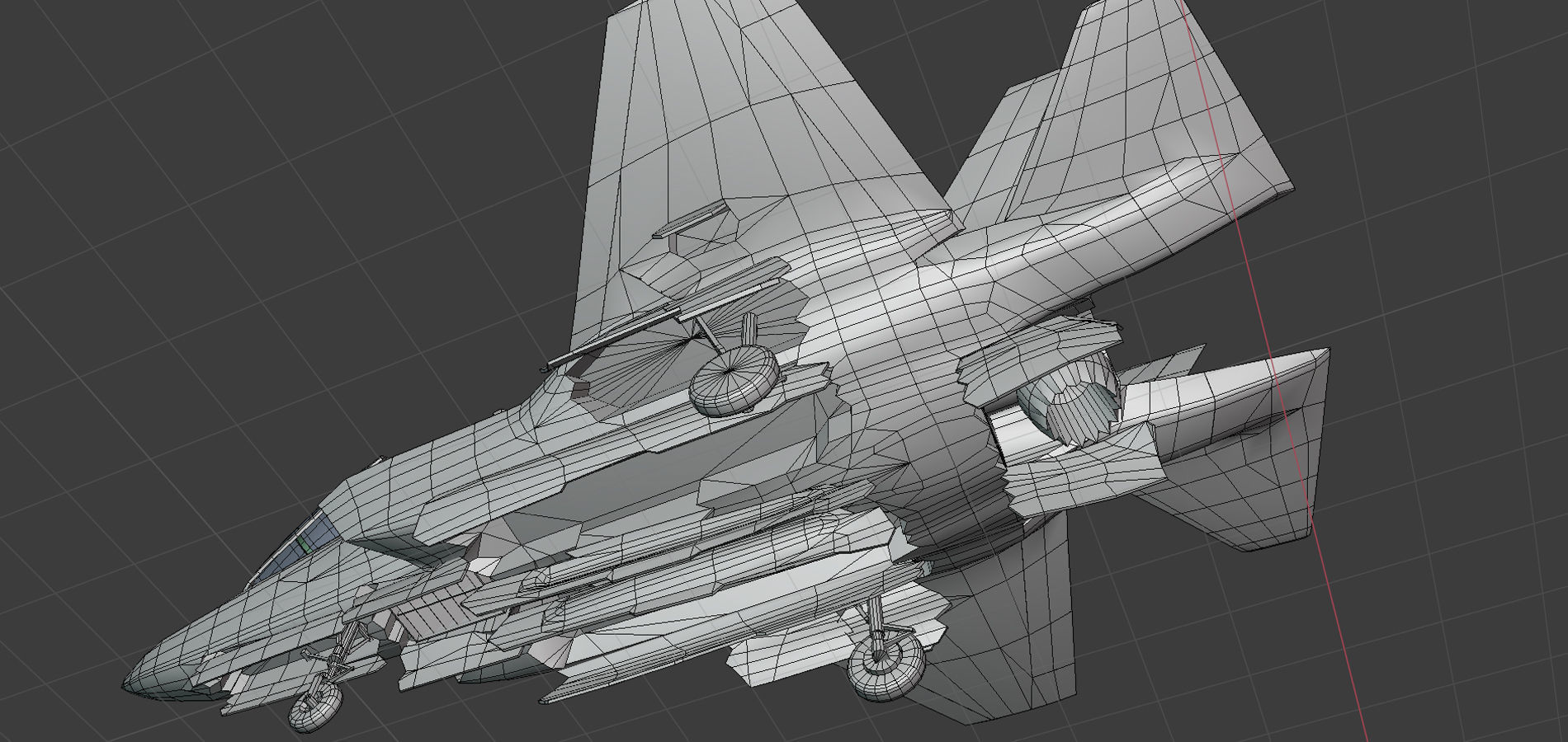F35 B Lightning Low-poly 3D model_9