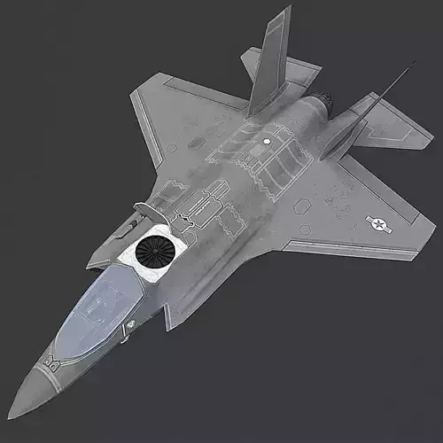 F35 B Lightning Low-poly 3D model