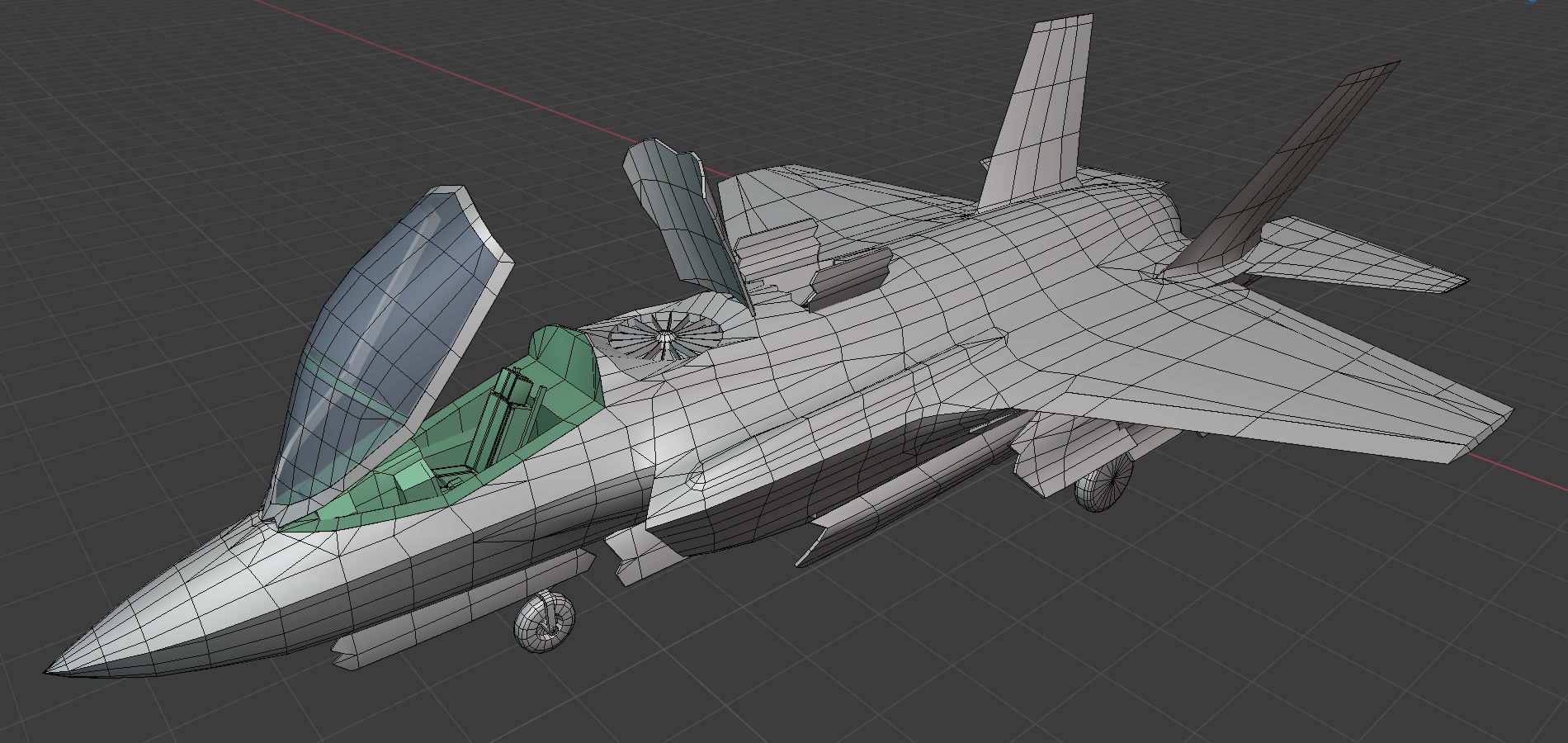 F35 B Lightning Low-poly 3D model_8