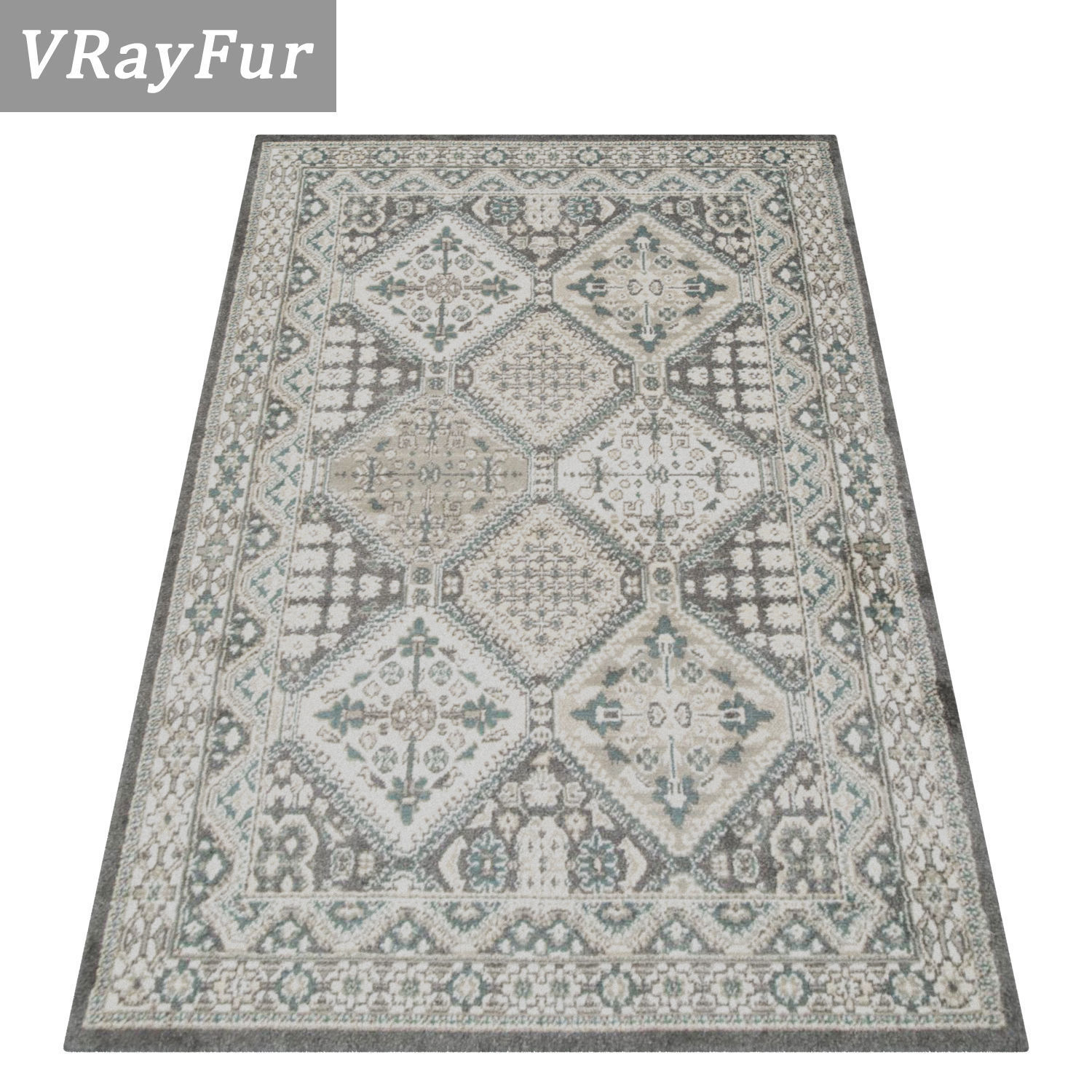 Rug Set 1399 3D model_2