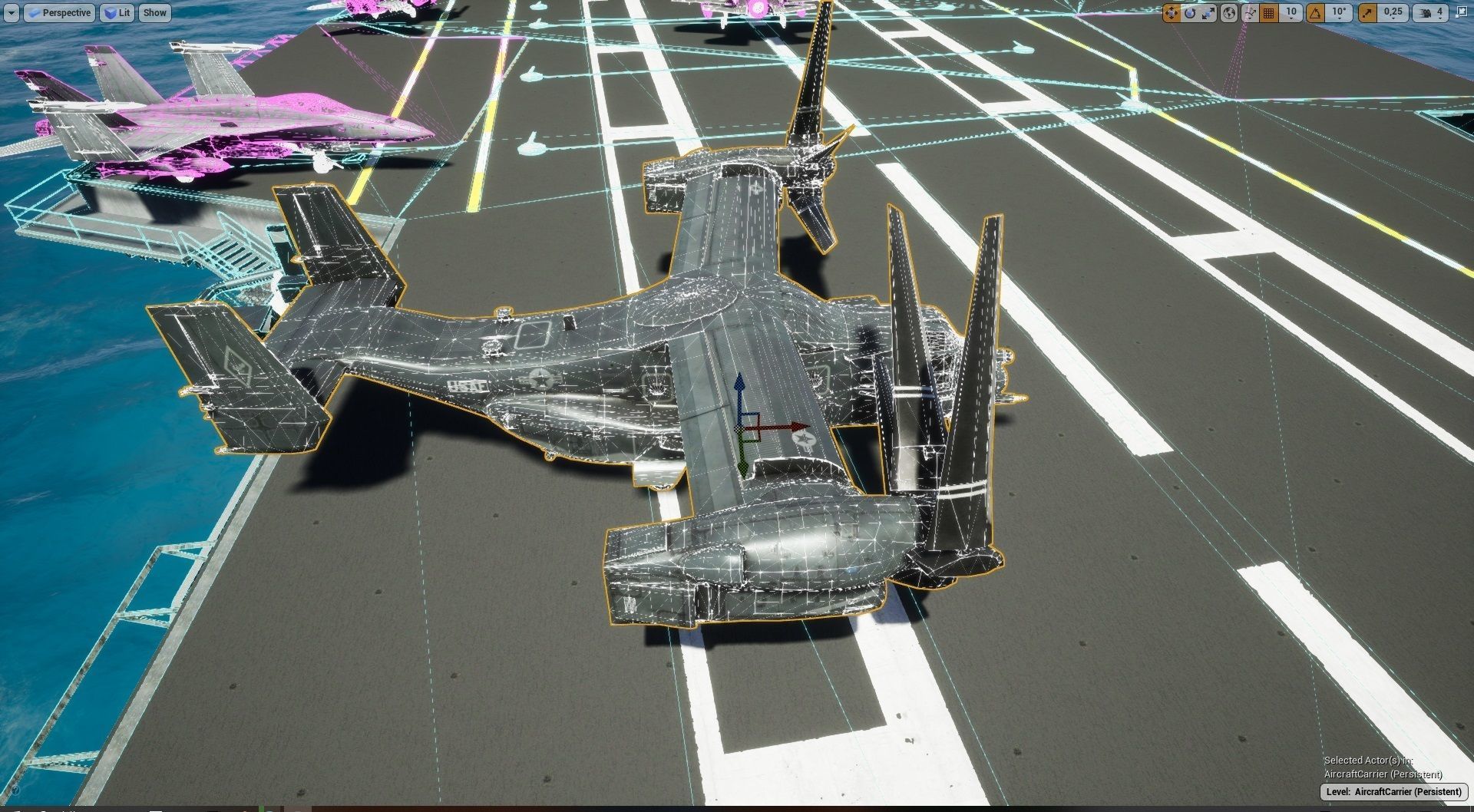 V22 Osprey Tiltrotor Helicopter Low-poly 3D model_19