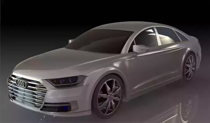 Audi A8 2017 Model 3D model