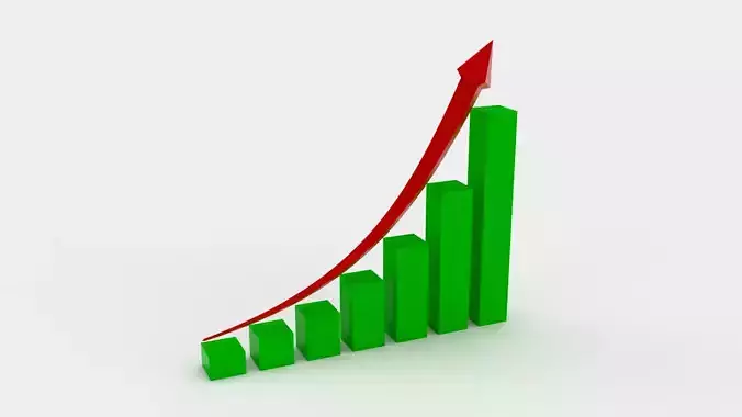 Trend Arrow - Low Poly 3D model Low-poly 3D model