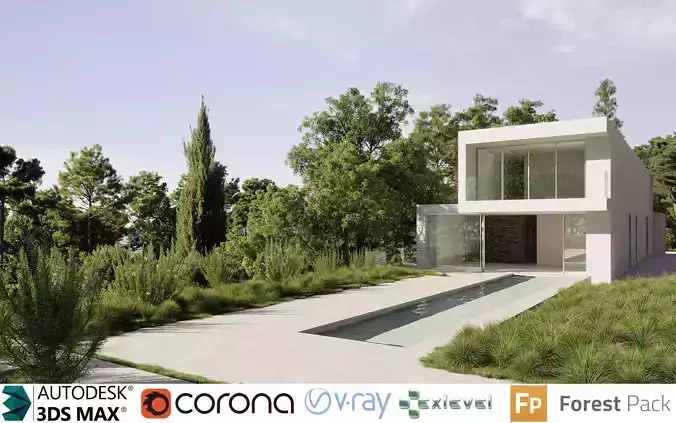 Mediterranean plants Collection - Include GrowFX and Mesh 3D model