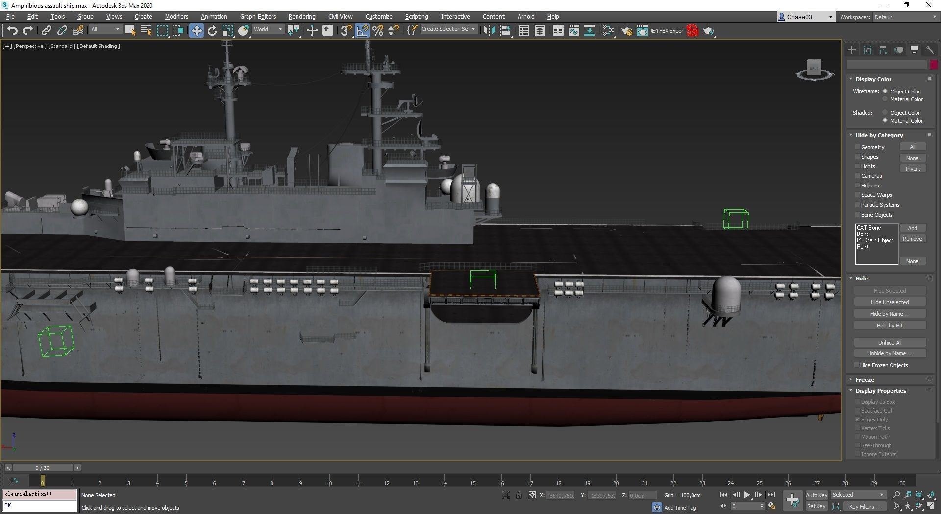 Amphibious Assault Ship and Aircrafts Low-poly 3D model_4