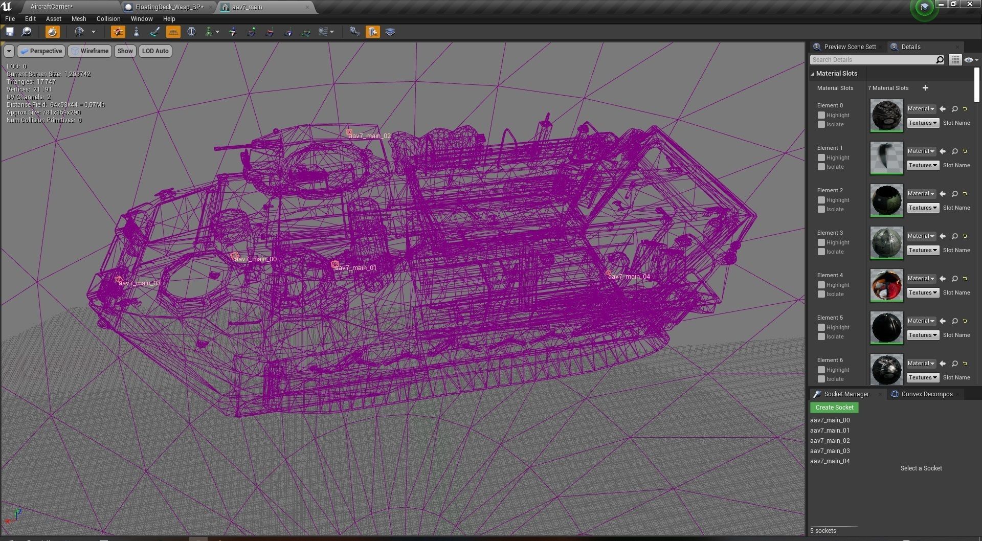 Amphibious Assault Ship and Aircrafts Low-poly 3D model_23