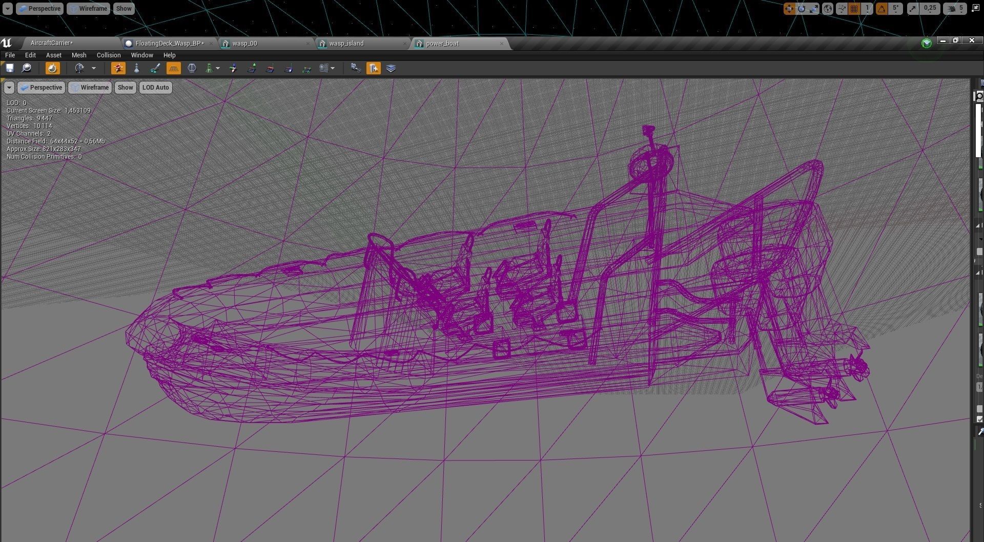 Amphibious Assault Ship and Aircrafts Low-poly 3D model_28