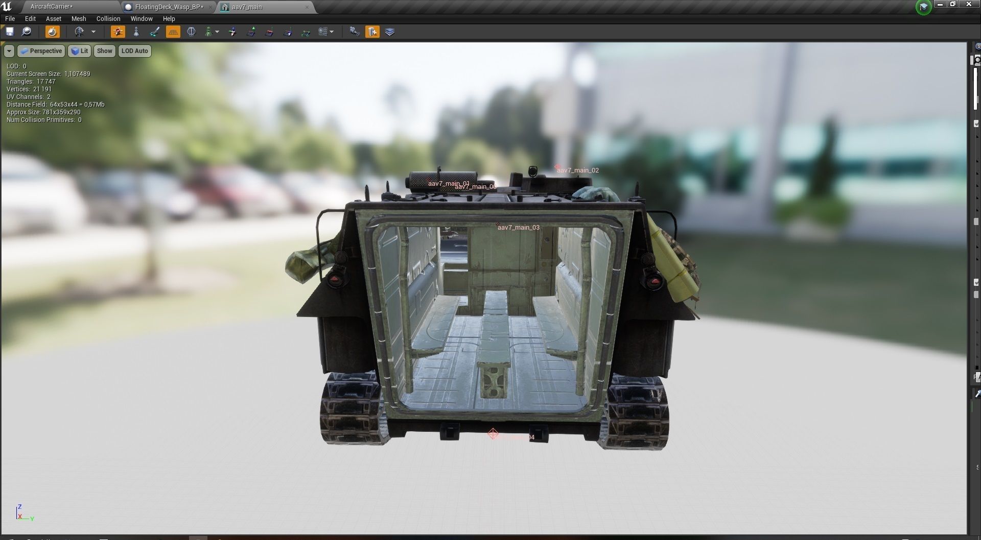 Amphibious Assault Ship and Aircrafts Low-poly 3D model_21