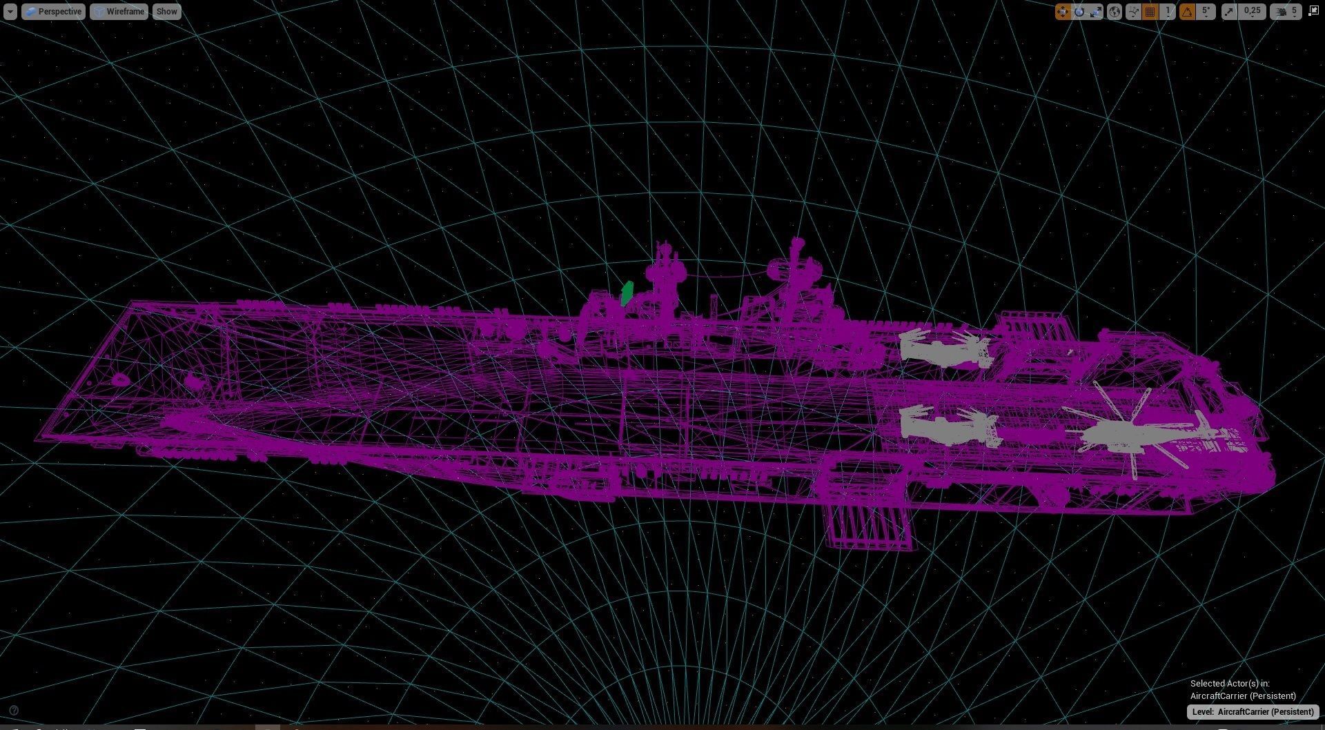 Amphibious Assault Ship and Aircrafts Low-poly 3D model_24