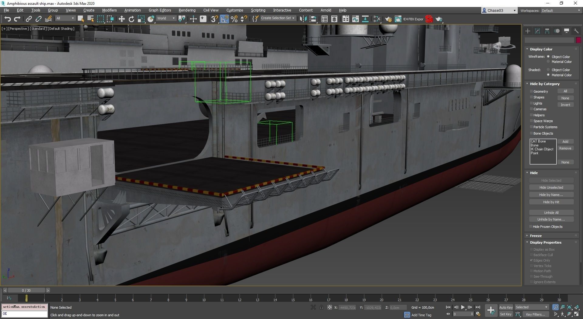 Amphibious Assault Ship and Aircrafts Low-poly 3D model_3