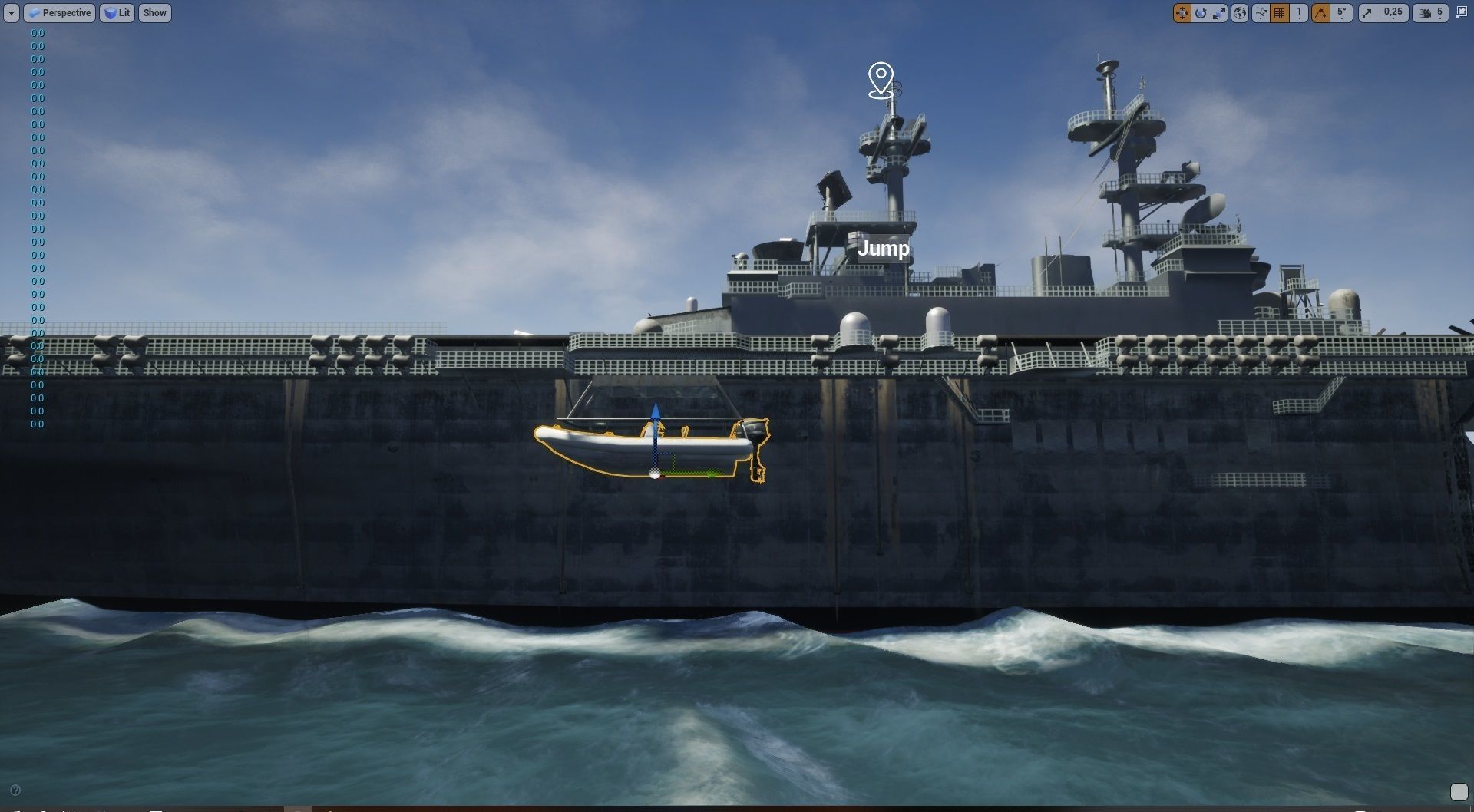 Amphibious Assault Ship and Aircrafts Low-poly 3D model_11