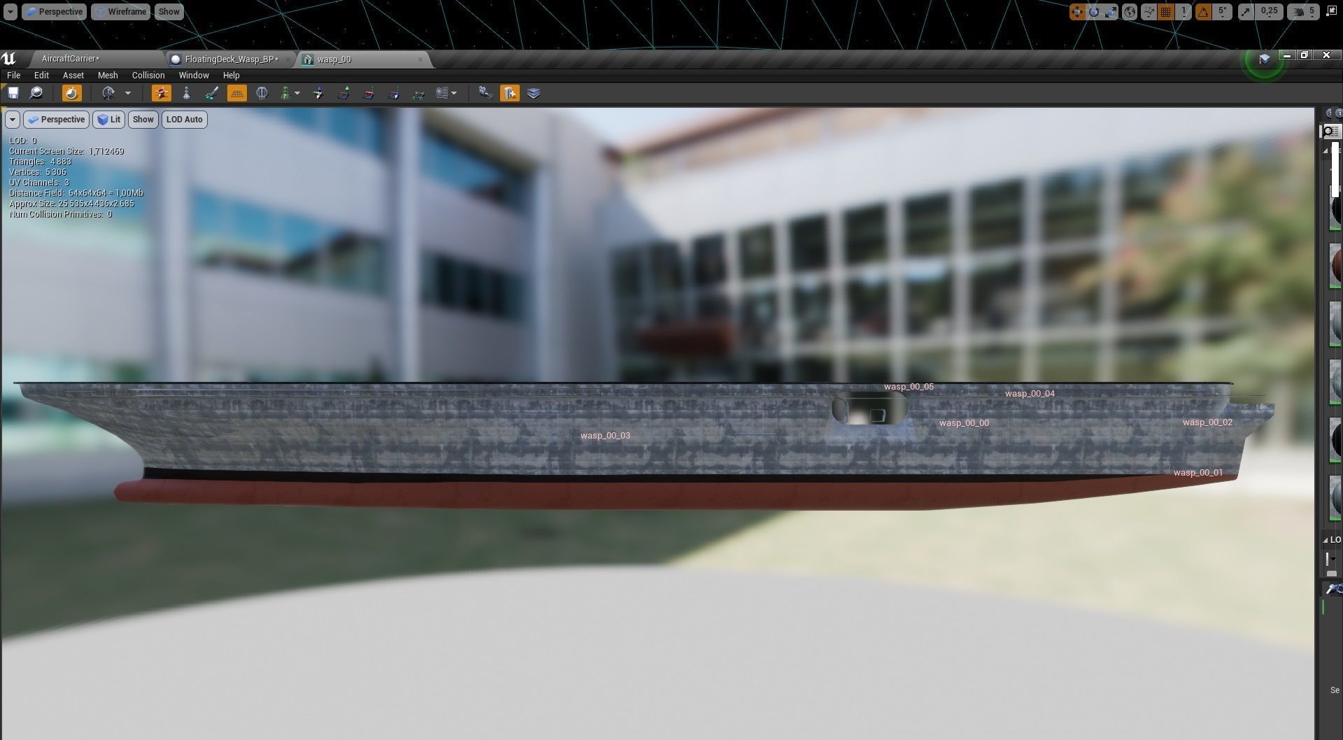 Amphibious Assault Ship and Aircrafts Low-poly 3D model_25