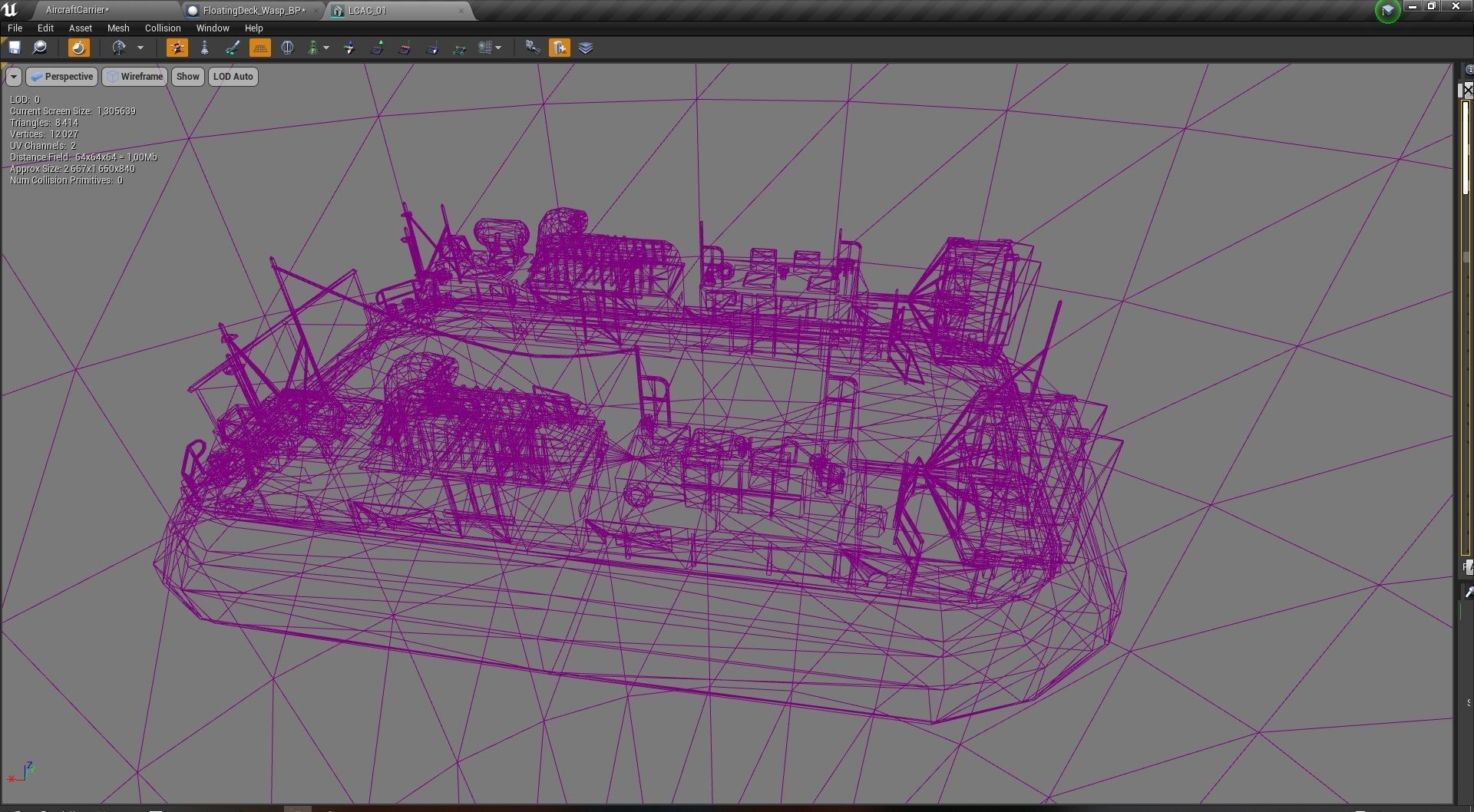 Amphibious Assault Ship and Aircrafts Low-poly 3D model_18
