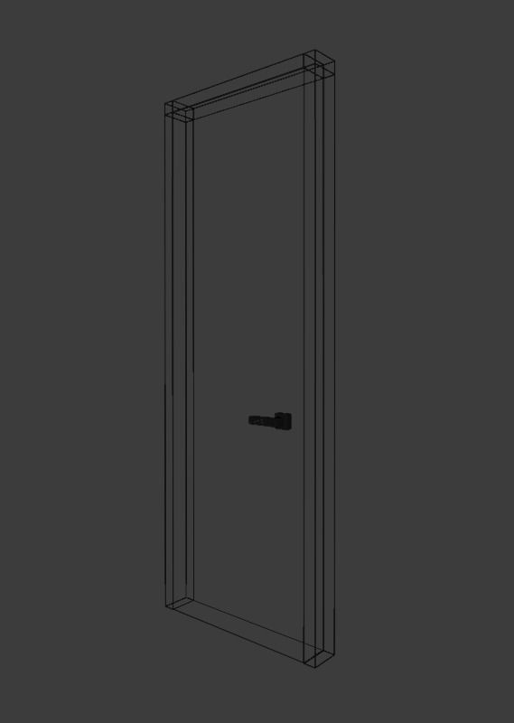 Interior Door Free 3D model_6