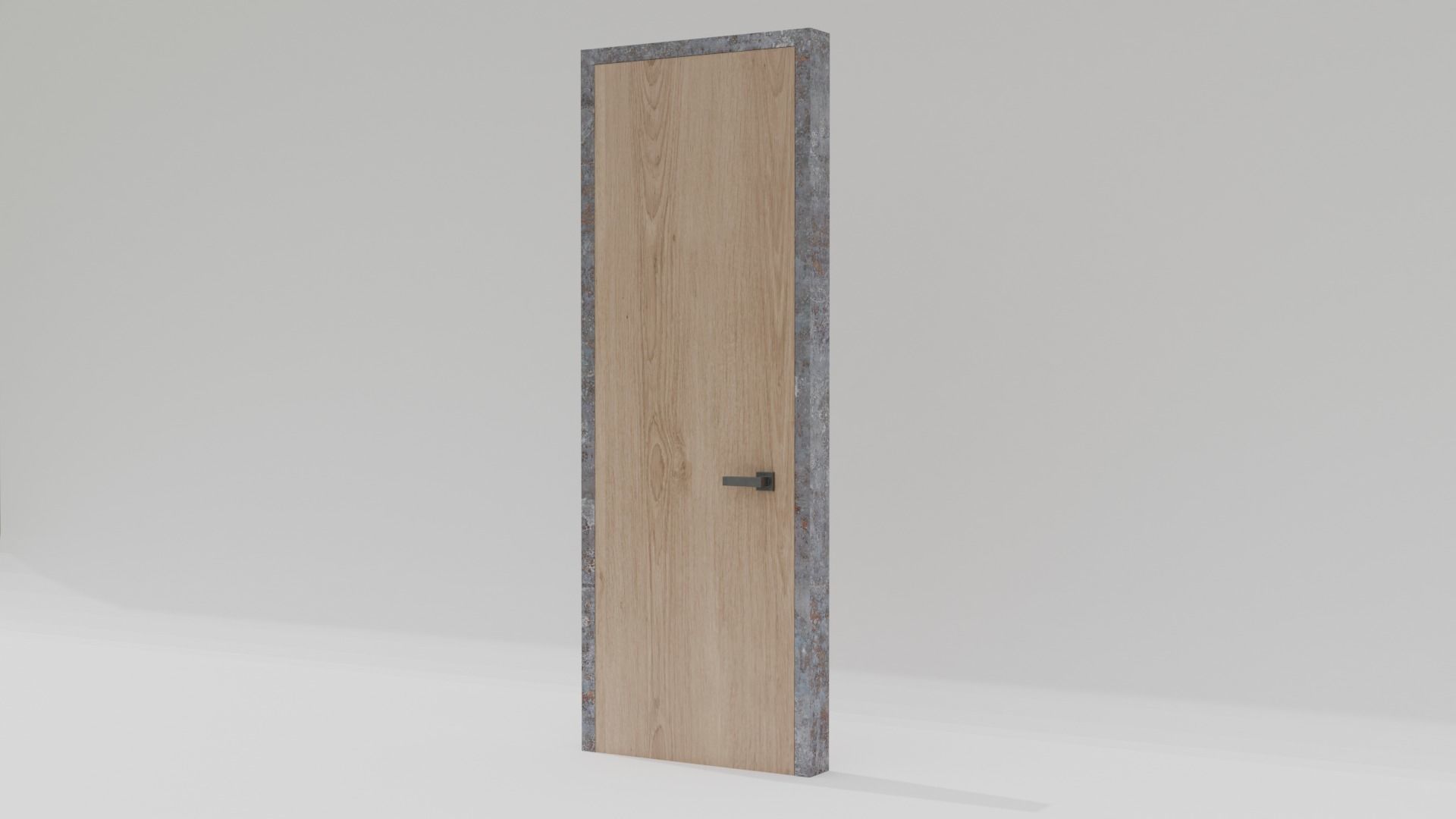 Interior Door Free 3D model_2