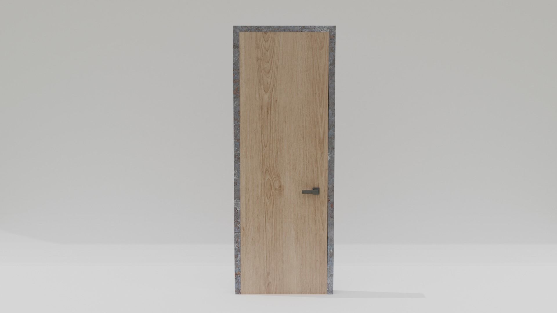 Interior Door Free 3D model_1