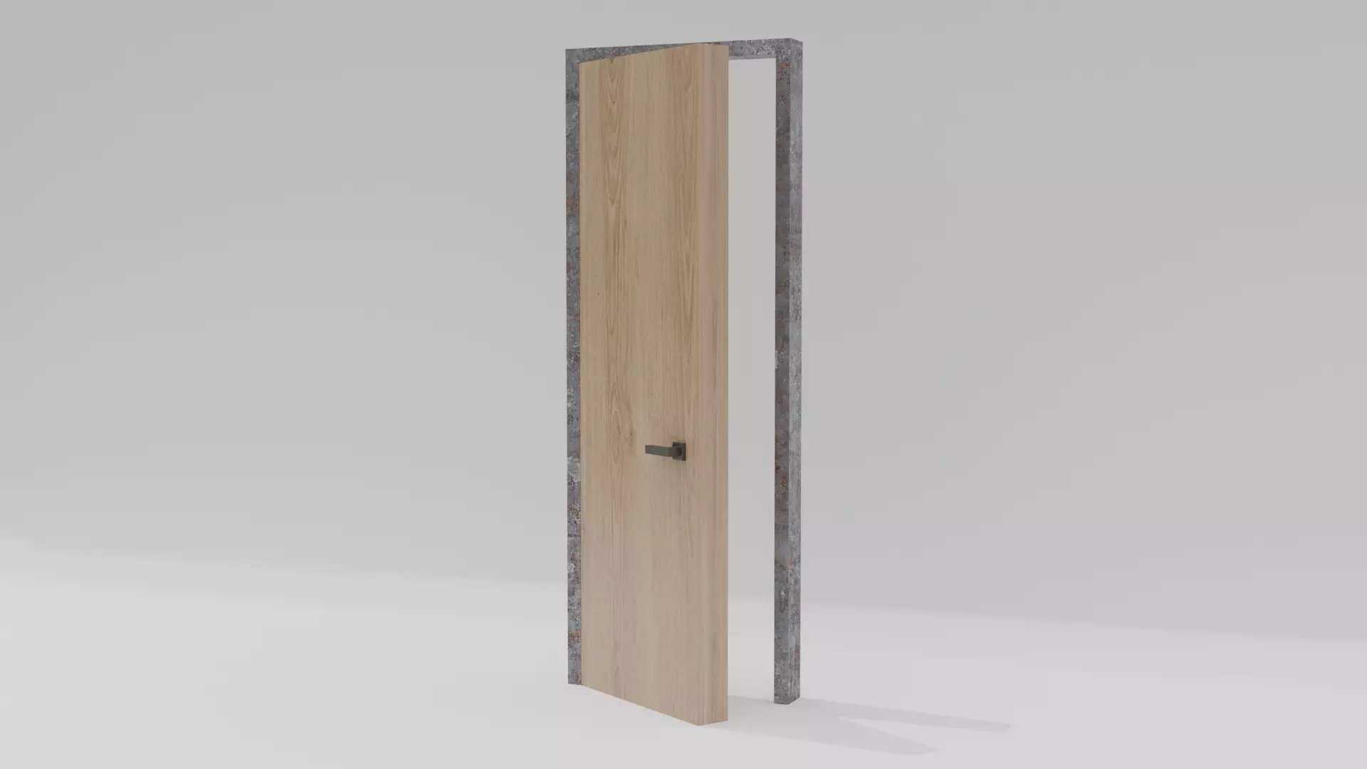 Interior Door Free 3D model_0