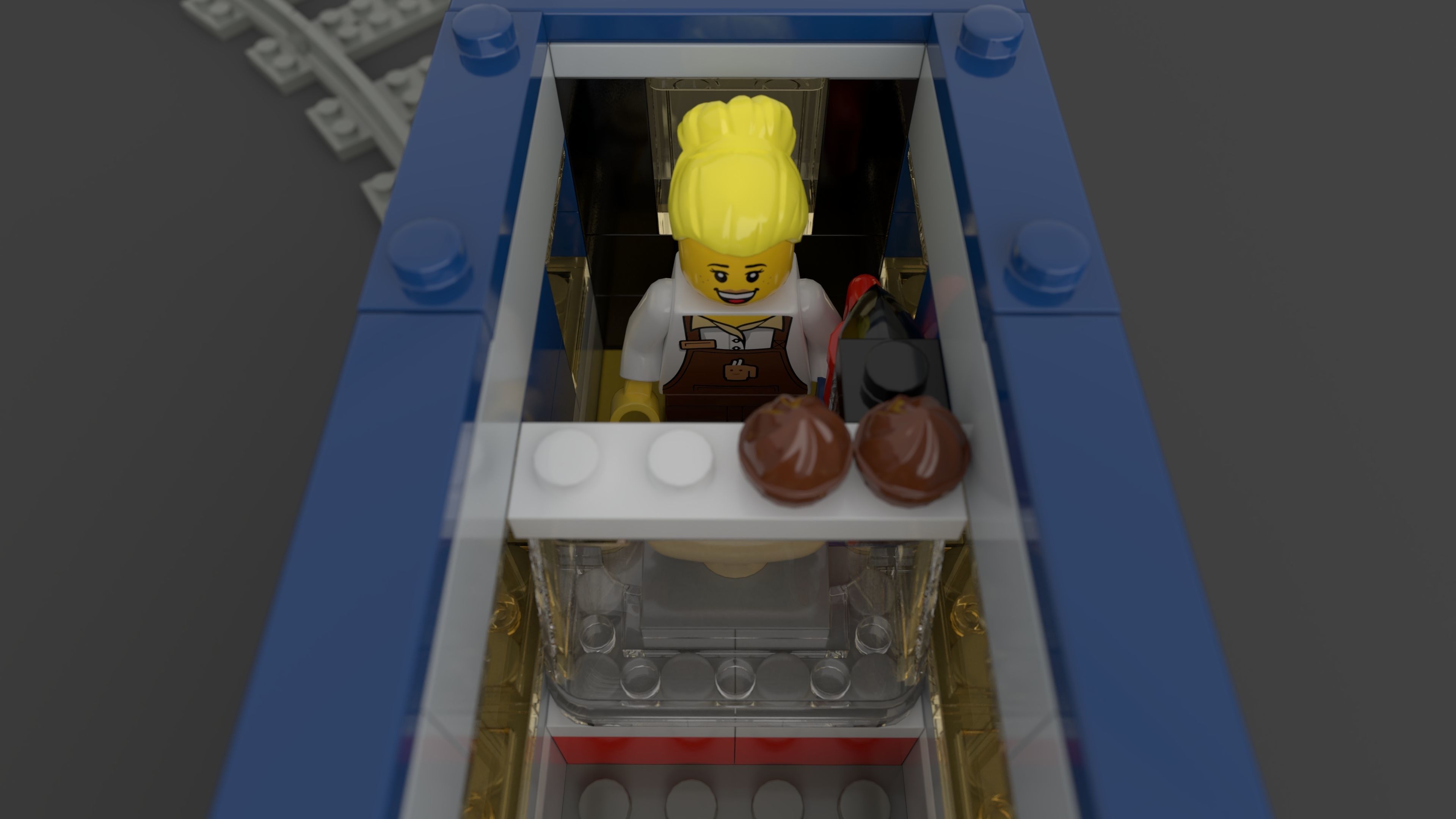 LEGO City - Passenger Train 2018 3D model_7