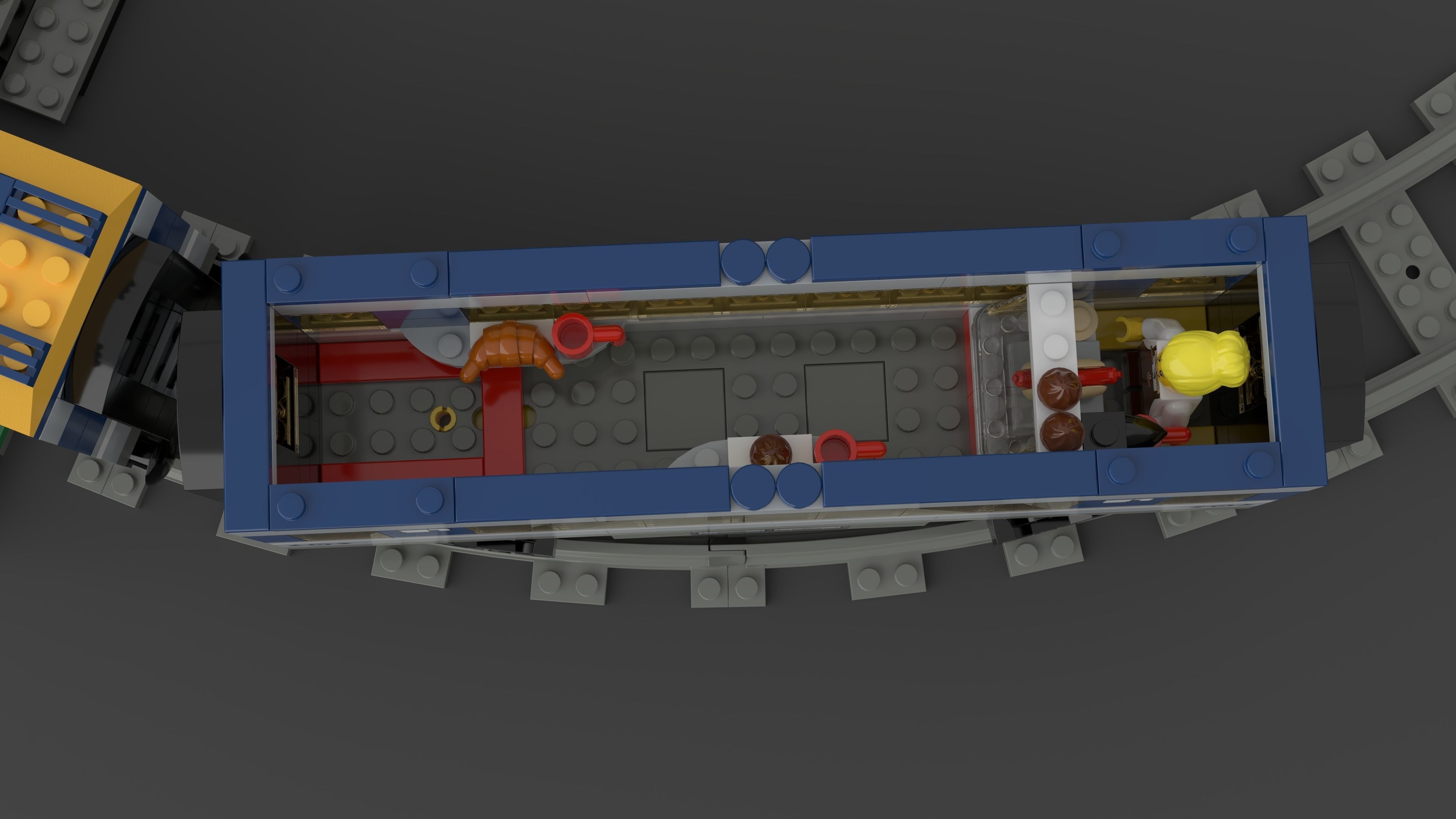 LEGO City - Passenger Train 2018 3D model_5