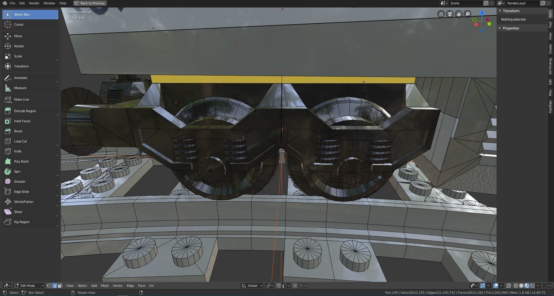 LEGO City - Passenger Train 2018 3D model_12