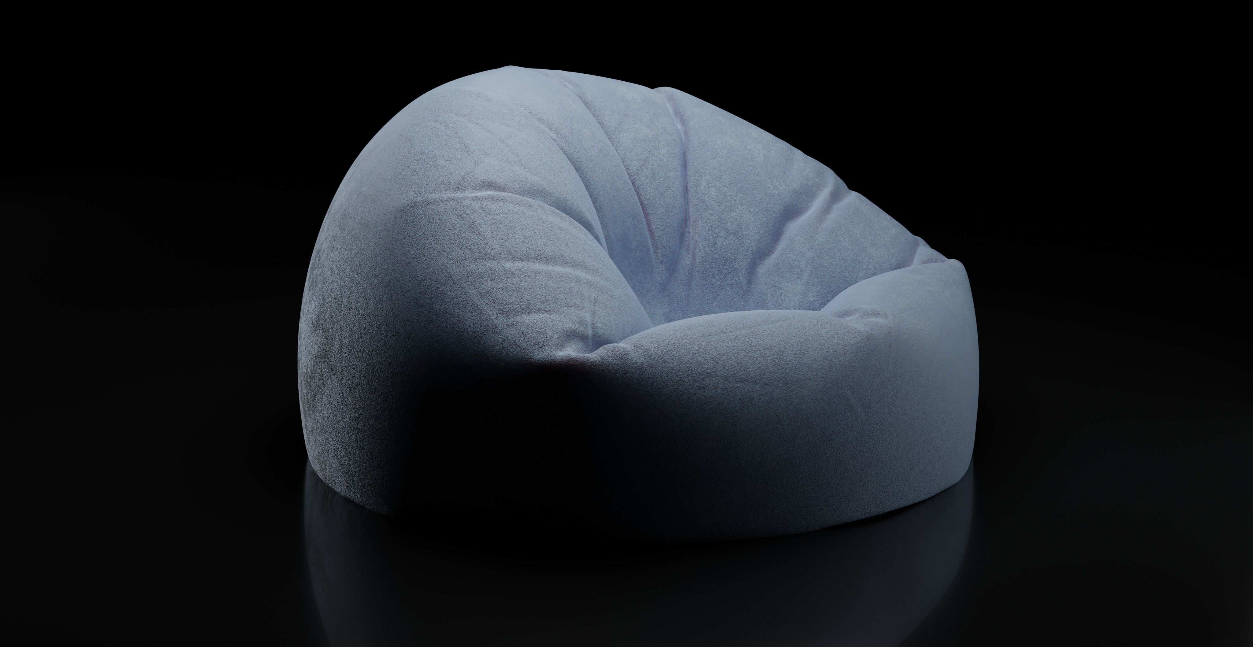 Bean Bag Chair 3D model_3