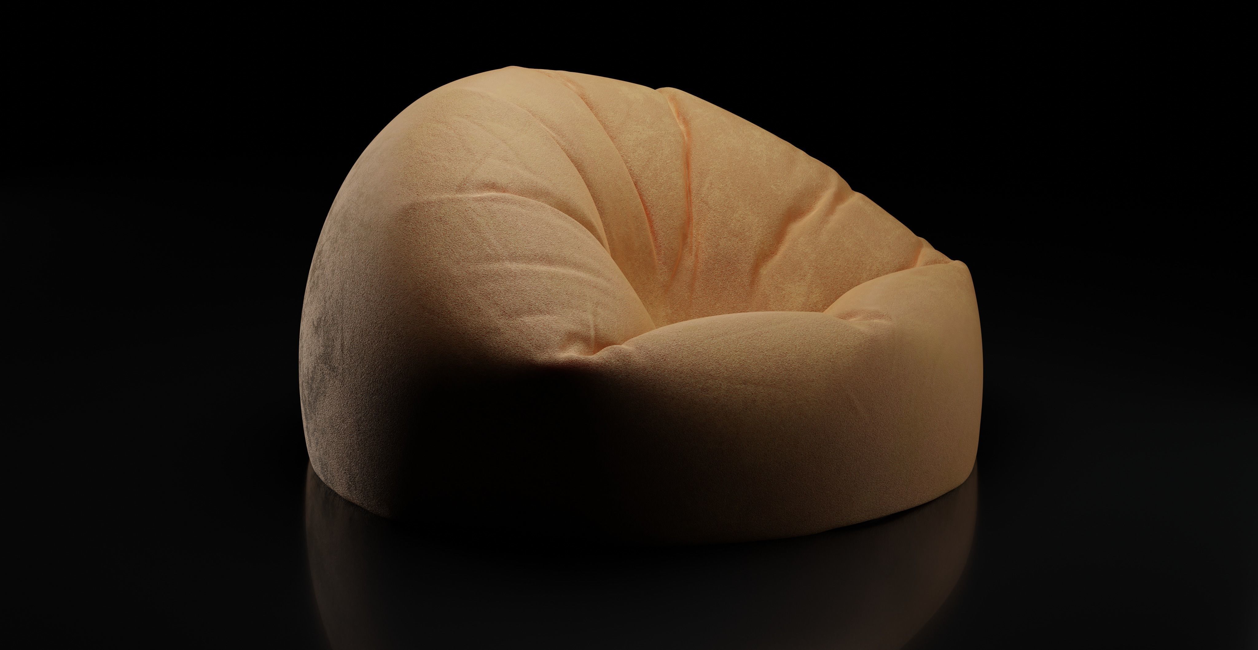 Bean Bag Chair 3D model_2
