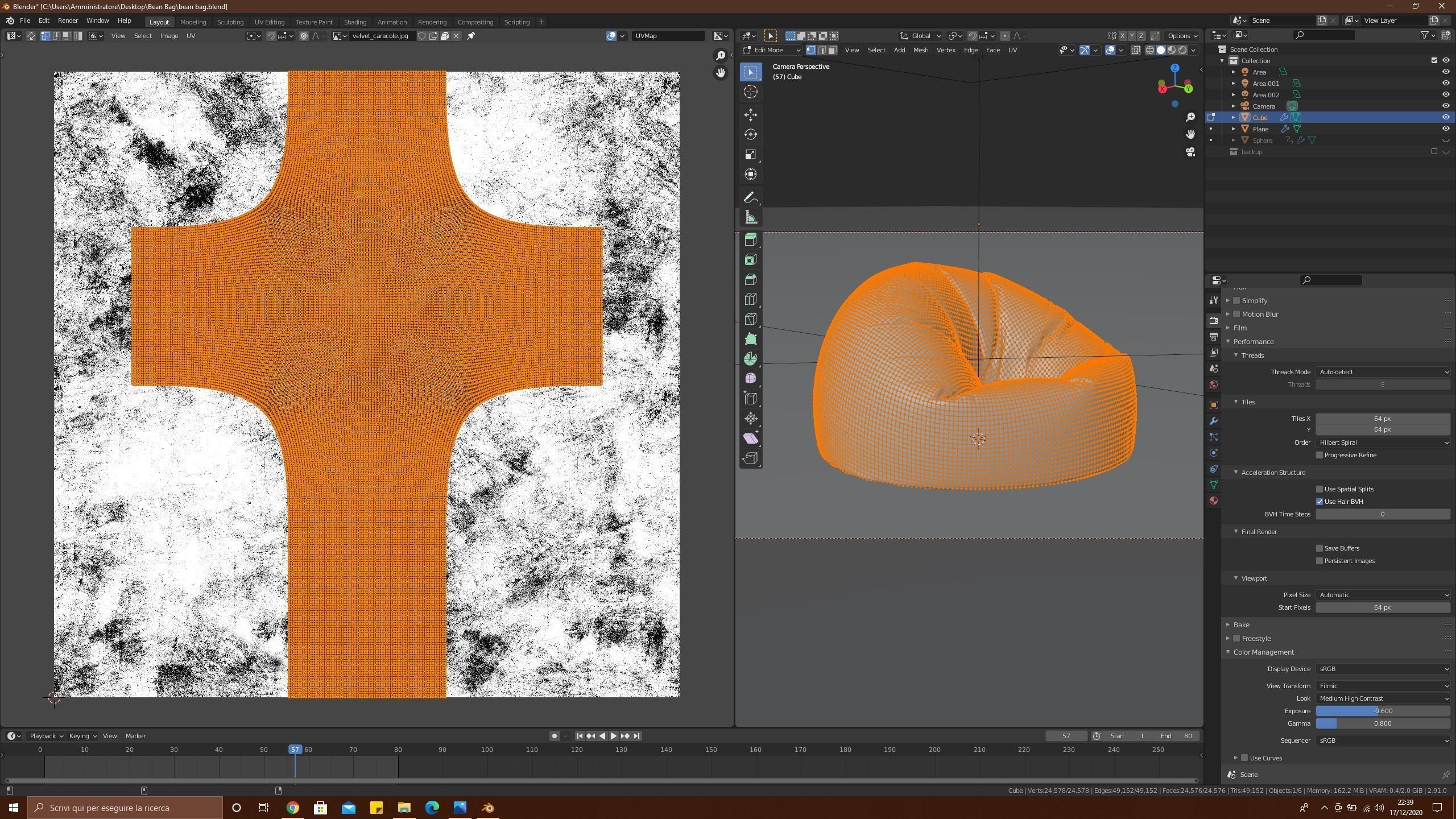 Bean Bag Chair 3D model_11