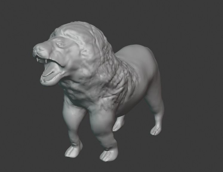 LionKingOfTheJungle lion 3D model_2