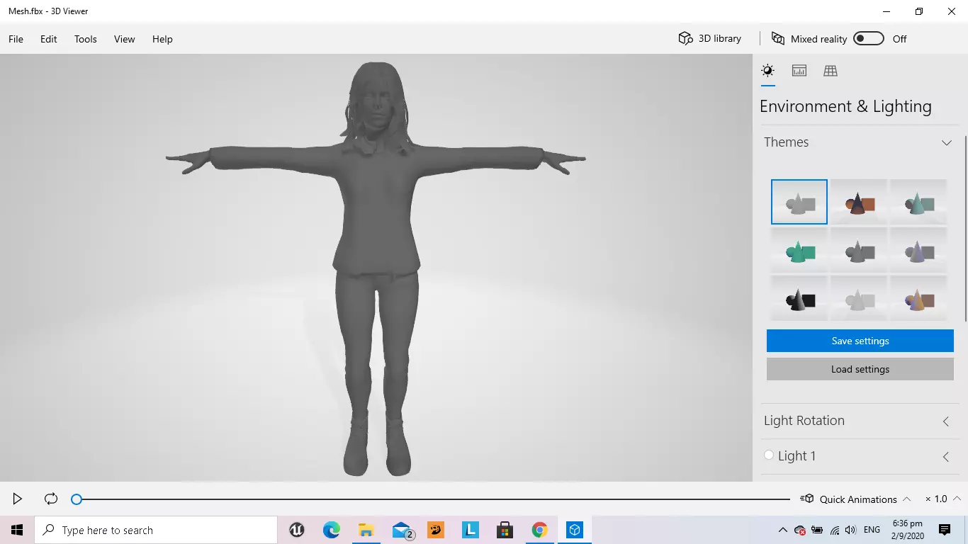Woman Character  Free 3D model_0