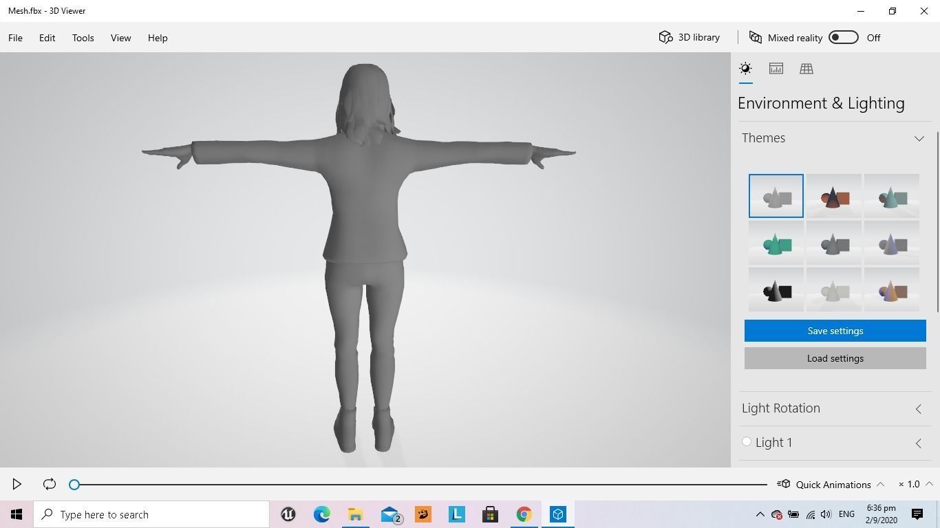 Woman Character  Free 3D model_1