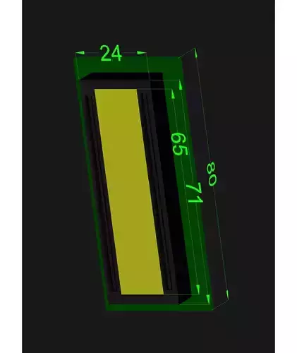 LCD 16x2 3D Model 3D model