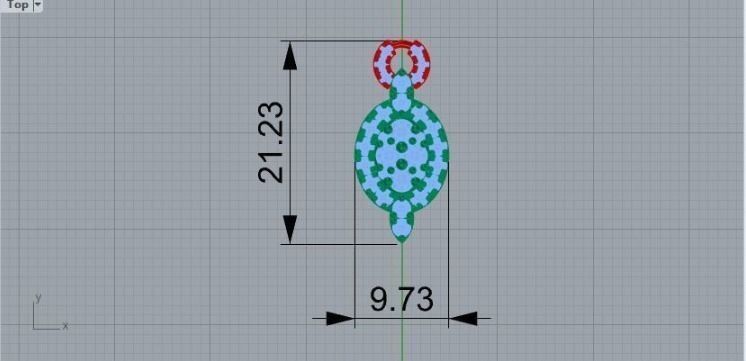 diamond bracelet 86 3D print model_5