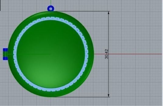 frame pendant 84 3D print model_2