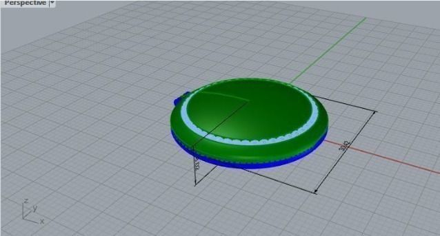 frame pendant 84 3D print model_5