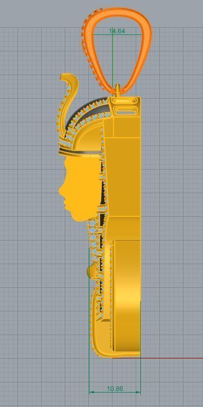 pharaon pendant 83 3D print model_3