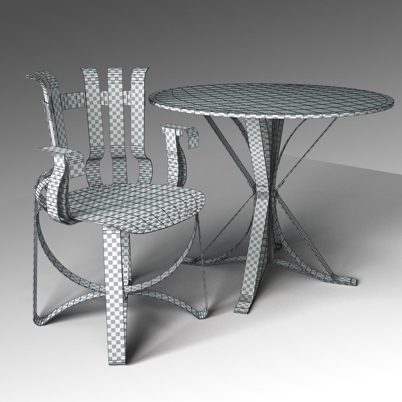 Hat Trick and Face Off Table 3D model_2