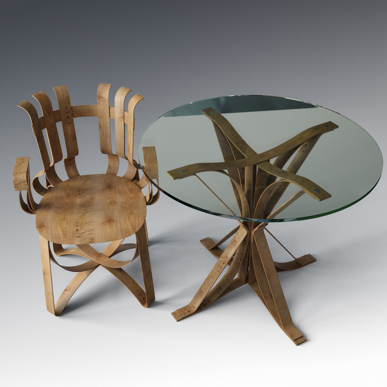 Hat Trick and Face Off Table 3D model_4