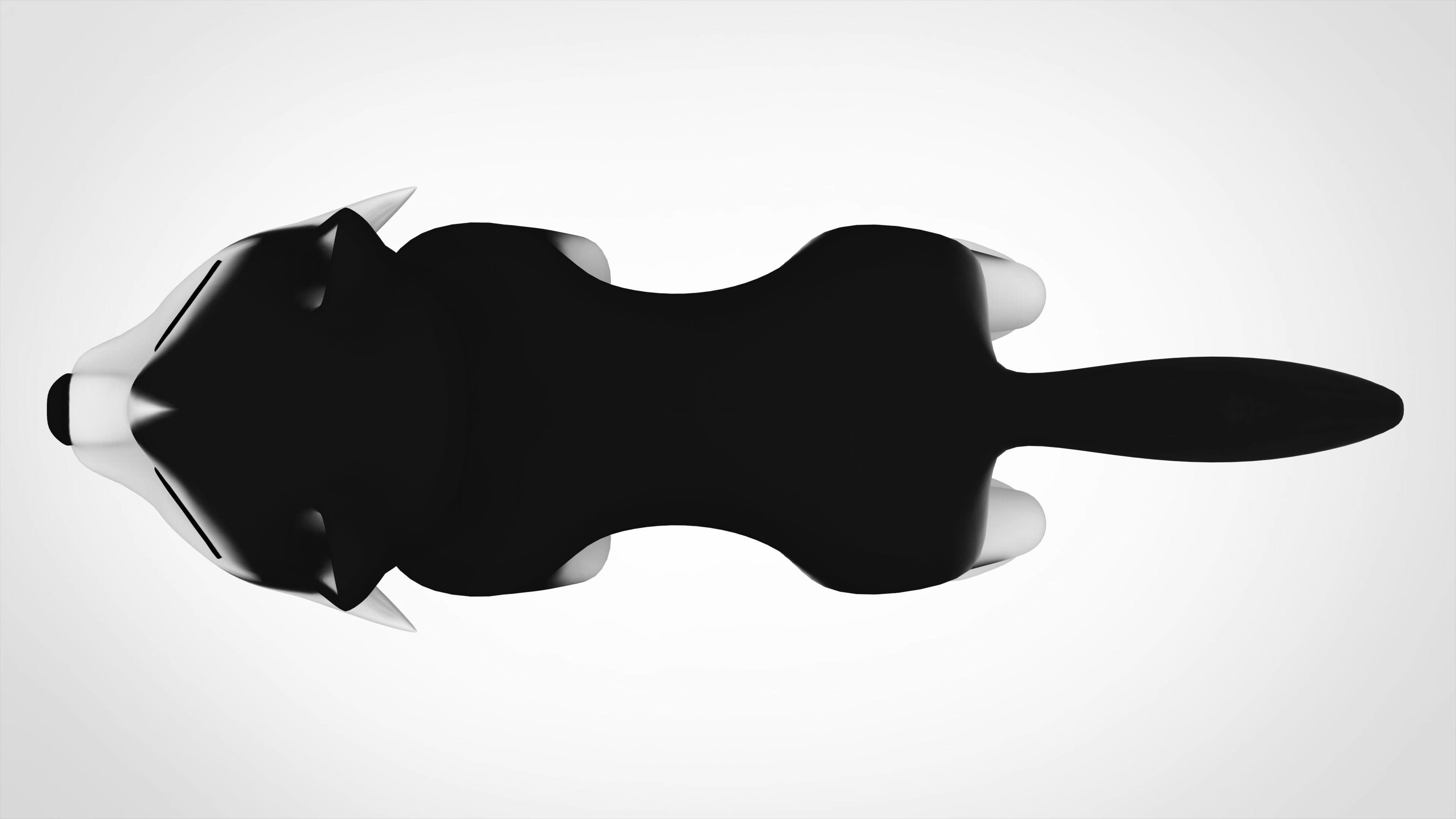 Husky Puppy Low-poly 3D model_4