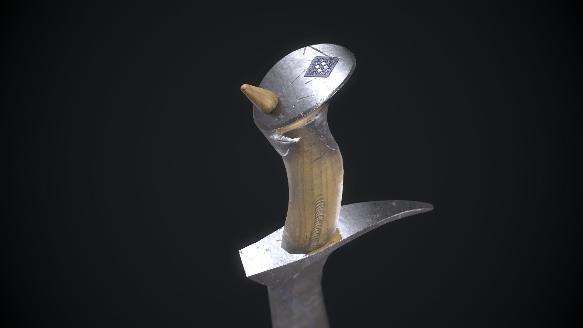 Orcrist sword from The Lord of The Rings Movie Low-poly 3D model_4
