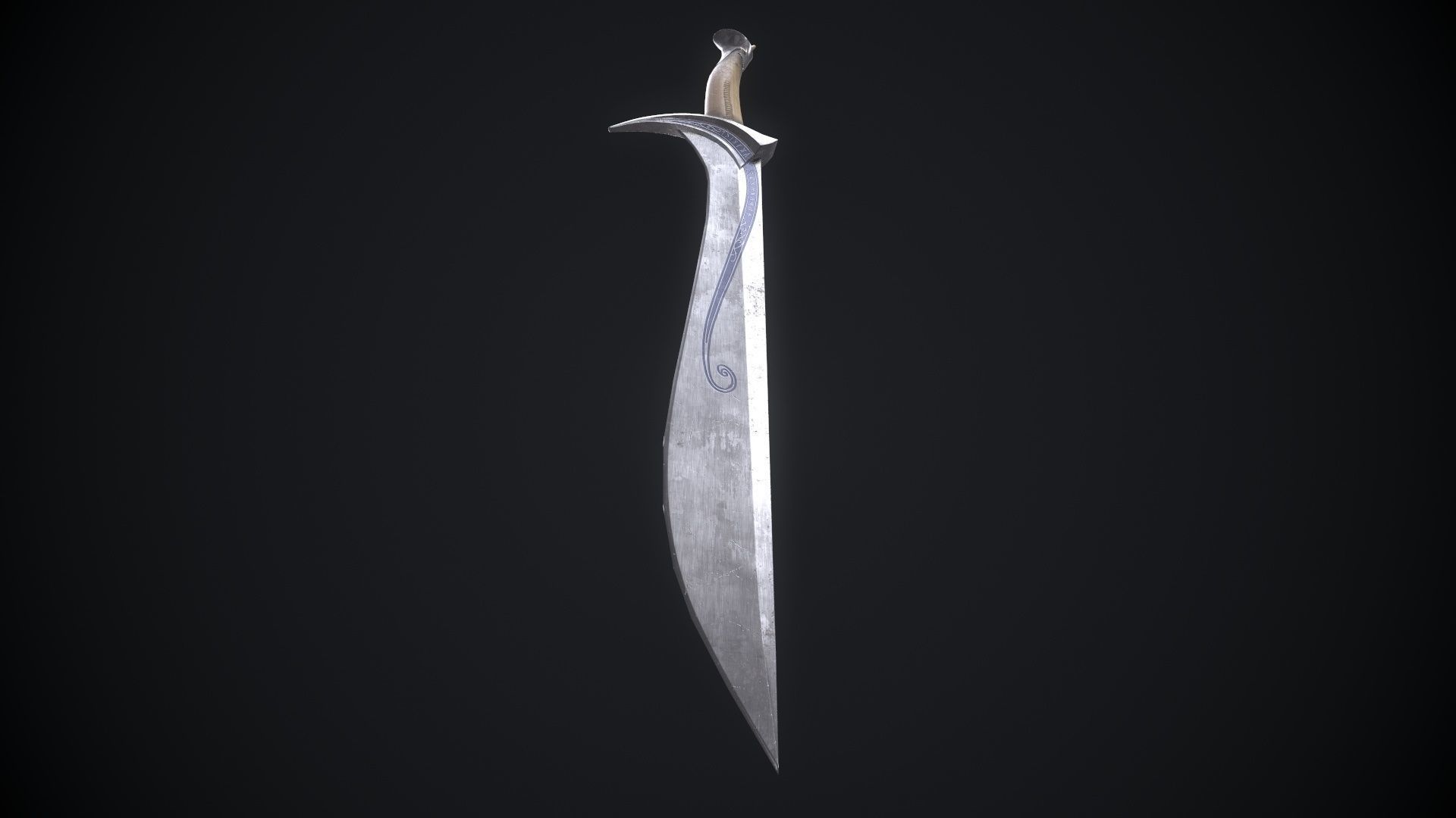 Orcrist sword from The Lord of The Rings Movie Low-poly 3D model_6