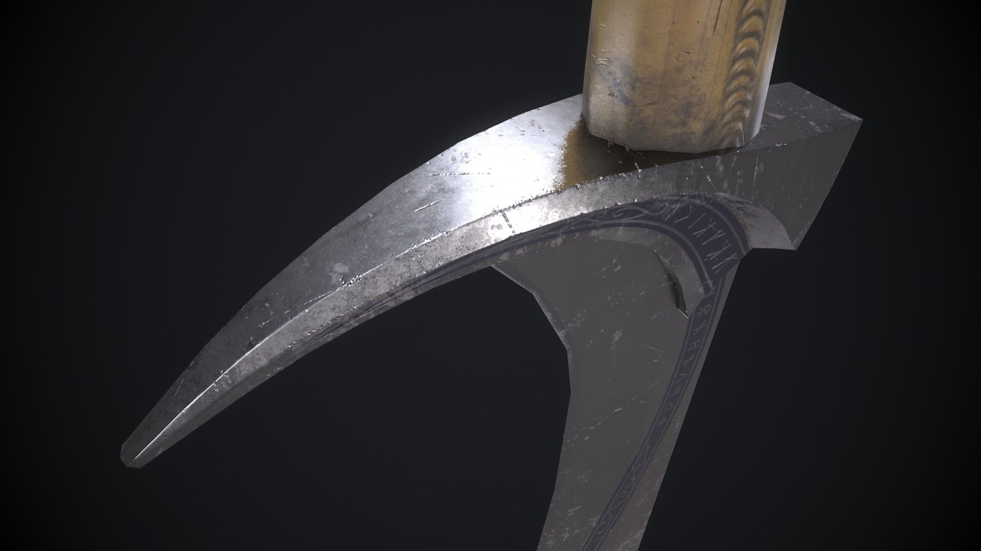 Orcrist sword from The Lord of The Rings Movie Low-poly 3D model_10