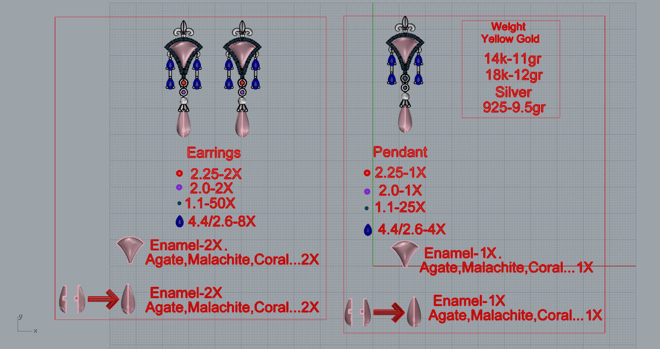 Ring and Pendant 3D print model_11