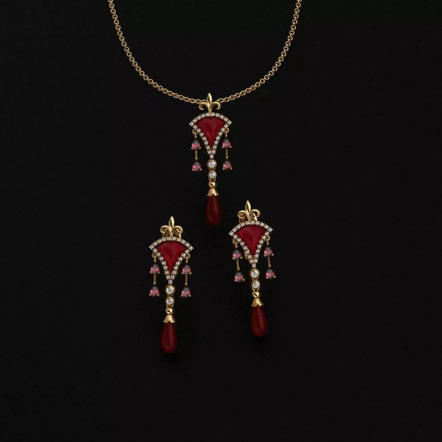 Ring and Pendant 3D print model_0