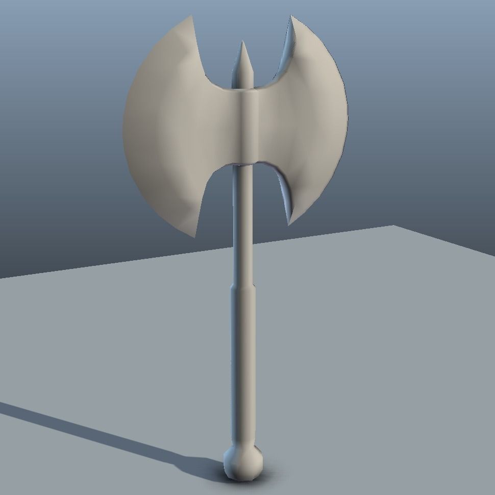 Fantasy Axe - low poly Low-poly 3D model_14