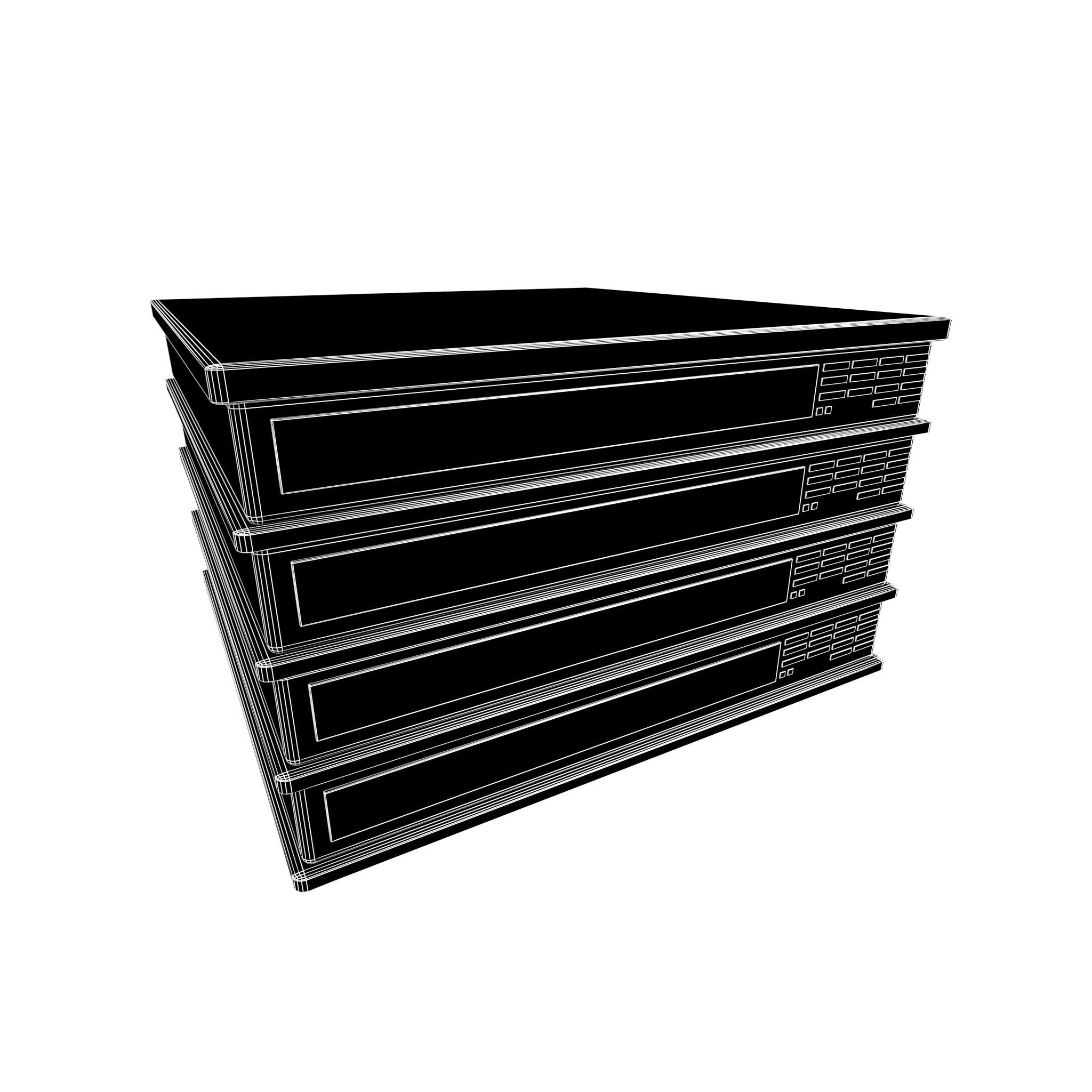 Cartoon Servers v2 004 Low-poly 3D model_4