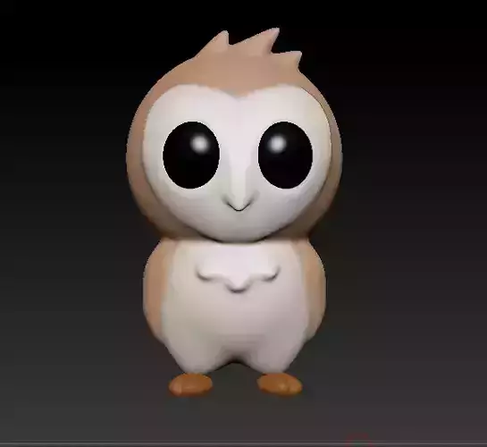 Cute Little Owl 3D print model